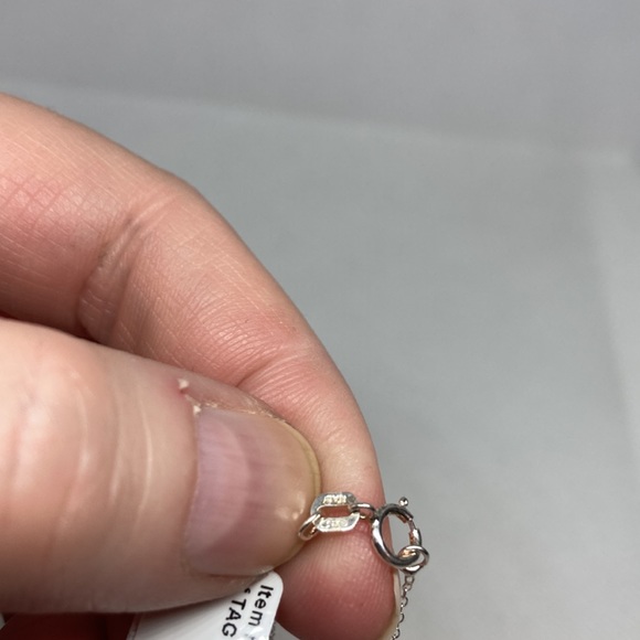 Earring & Necklace Set w/ Sterling Silver, 1 Round Cut Swarovski Crystal J84 - Picture 12 of 14